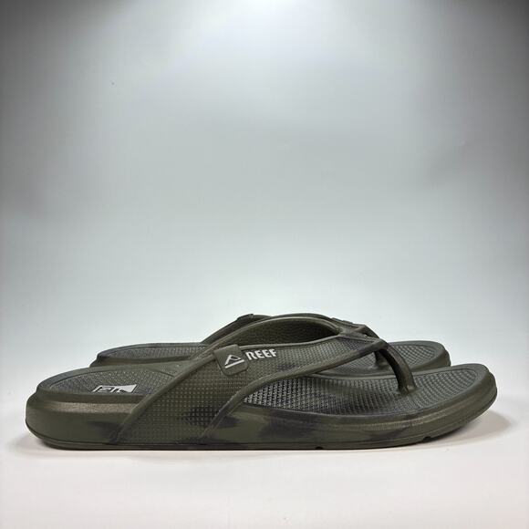 Reef Oasis Slide Olive Marble Camo Lightweight Comfort Slip On Men's Size 10 - Picture 1 of 8